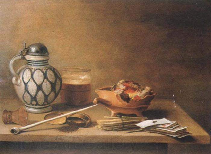 Pieter Claesz Style life with stein France oil painting art